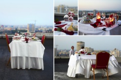 Романтический ужин на крыше
